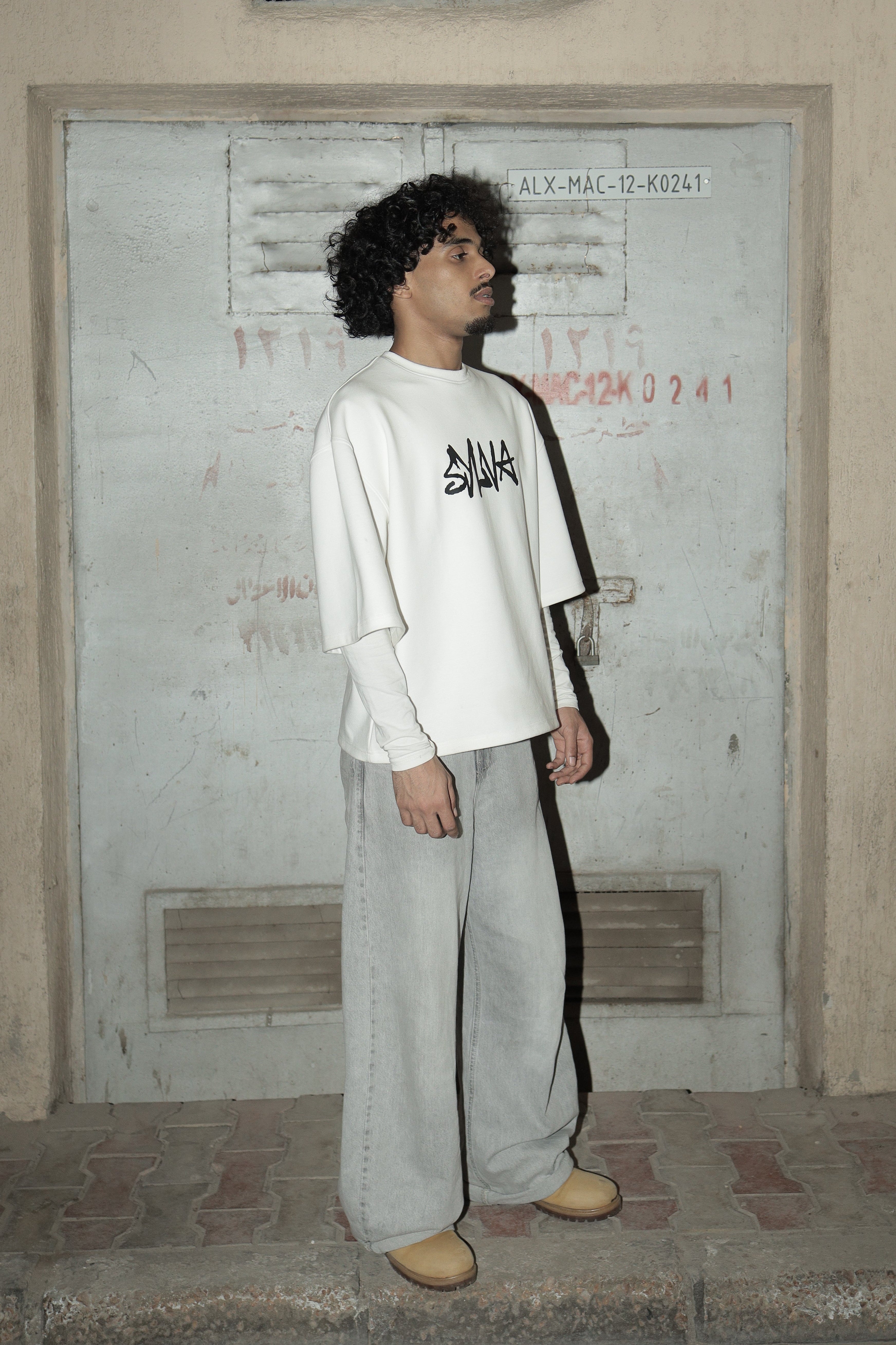 Sylva Boxy Fit Heavyweight T-Shirt – White